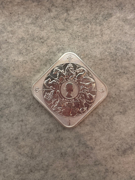 1 oz Queen’s Beasts Completer Silver Bar | .999 Fine Silver | CGT Free
