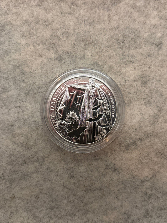 Britannia Count Dracula | 1 oz Silver | .999 Fine | CGT Free | In Capsule