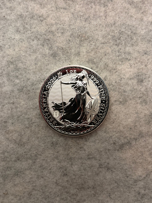2026 Silver Britannia 1 oz | .999 Fine Silver | CGT Free | UK Bullion