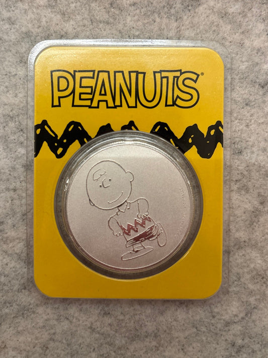 1 oz Silver Peanuts Coin | .999 Fine Silver | Charlie Brown | TEP Sealed